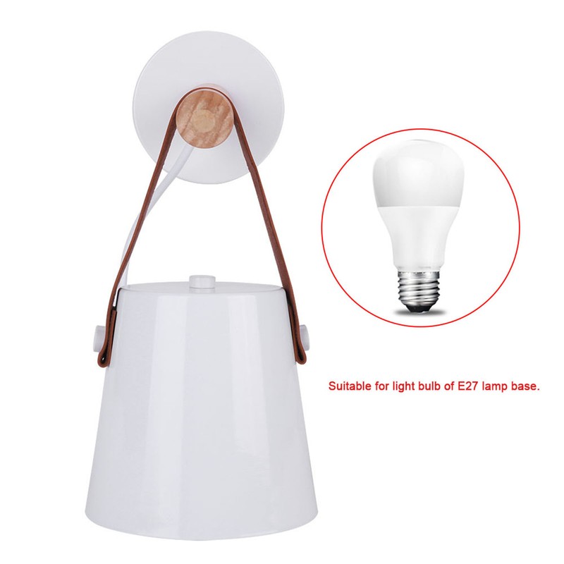 Modern Wooden Iron Bedroom Wall Mount Lamp Porch Corridor Study