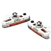 AWE® White Cassette Road Brake Blocks Grey/Orange/White 55mm
