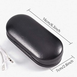 alladaga Double Use 2 in 1 Portable Glasses Case Set Compatible with Contact Lens and Eyeglasses Case