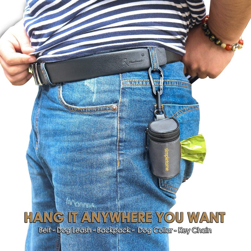 simpletome Dog Waste Bag Dispenser for Leash Belt Waterproof 1680D