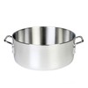 Thunder Group 12 Quart Aluminum Braiser with Lid, Silver