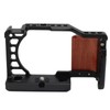 Aluminum Alloy Camera Cage with Wooden Handle Protective Frame with