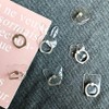hold-181 Smartphone Ring Clear Transparent Simple Stand Holder Ring Rhinestone