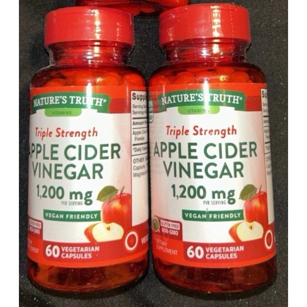 Triple Strenght 2 pack Triple Strength Apple Cider Vinegar 1200