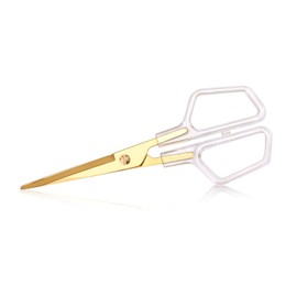 SIRMEDAL Stylish Acrylic Gold Stainless Steel Premium Multipurpose Scissors for Office...