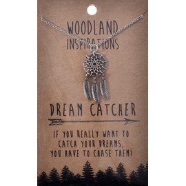 Shag Wear Woodland Nature Inspirations Quote Necklace (Dream Catcher Pendant)