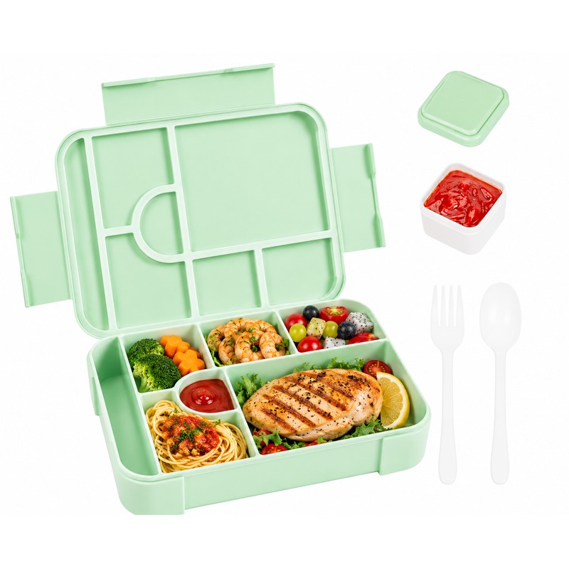 45 oz Leakproof Bento Lunch Box for Adults, Microwave Safe