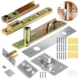 Pivot Door Hinges,Invisible Hinge System with Ball Catch Hardware for Max 220 lb Heavy Duty Wood Doors, Hidden and Secret Bookcase, Murphy Bookshelf (A Hinges Type)