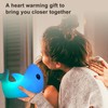 Night Light Silicone Cute Shark USB Rechargeable LED Colorful Night