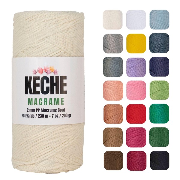 Macrame Cord | Macrame Supplies 2mm Polyester Macrame Rope Yarn