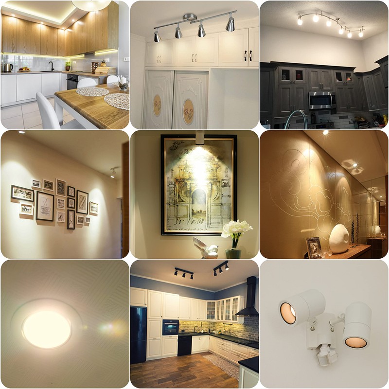 ALIDE GU10 Led Light Bulbs Dimmable AC120V,25W 35W 50W Halogen