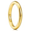 King Will GLORY 2mm 24k Gold Plated High Polished Comfort