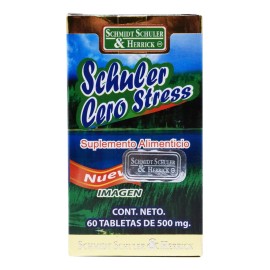 Schmidt Schuler & Herrick Schuler Cero Stress Tila, Valeriana, Pasiflora 60 Tab Sabor Sin Sabor
