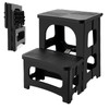 Folding 2-Step Stool for Adults, Non-Slip Collapsible Footstool for Kids