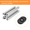 sourcing map Centered Hole Sliding T-Nuts, 10Pcs 1/4"-20 Carbon Steel