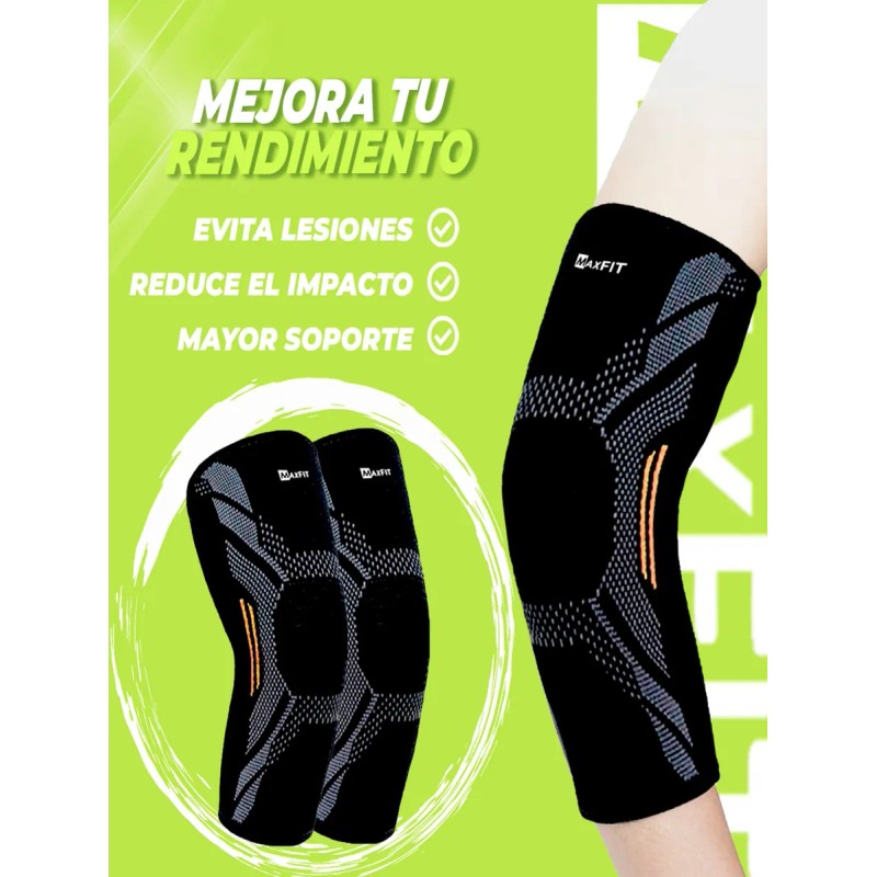 Par Codera Elastica Compresion Deportiva Lesion Maxfit Hz006