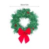 Car Christmas Wreath Decoration with Lights Suitable for Truck SUVs