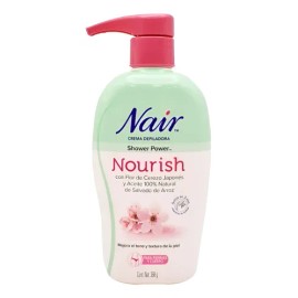 2 Pza Crema Depiladora Nair Shower Power Nourish 368 G
