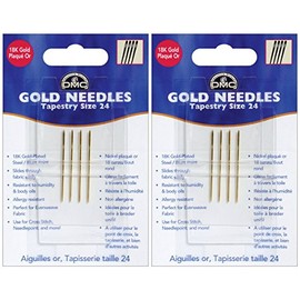 2 Pack Gold Tapestry Hand Needles-Size 24
