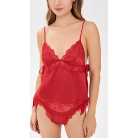 Free People Women's First Blush Cami Panties Set, Goji Berry, Red, XS