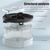 Electric Automatic Rotating Fly Trap Rechargeable Powerful Household Fly Trap