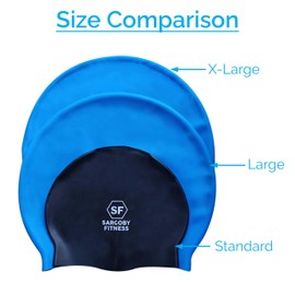 Sargoby Fitness Swimming Cap for Dreadlock Braids Dreads or Afro Hair Extra Large Swimming Cap for Bulky Hair Designed for Afro Dreadlocks Swimming Cap