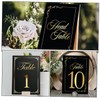 MAGICLULU 1set Wedding Table Numbers Cards Double Sided Place Card