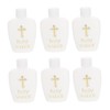 ORFOFE 6pcs Holy Water Bottles Refillable Containers Cross Design for