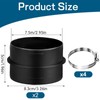 2PCS 75mm Heater Ducting Connector, Plastic Ducting Joiner Connector with