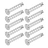 METALLIXITY 20pcs 4mm x 20mm Single Hole Flat Head 304
