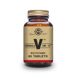 Solgar Formula VM-75 Tablets - Pack of 60 - 28 Active Ingredients and 13 Essential Nutrients - For Complete Wellbeing - Vegan and Gluten Free