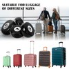 KENPOJO Pack of 4 Suitcase Castors, 50 mm Luggage Replacement