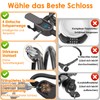 Anweller Bicycle Lock Fingerprint with 2 Keys, Bicycle Cable Locks