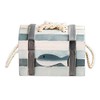 MYBOXES Wooden Box in Nautical Design in 3 Sizes (14.5