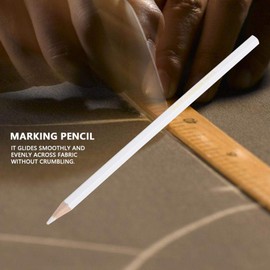 Chalk Pencils, 12Pcs White Water Soluble Pencil Sewing Fabric Pencil Dressmaker Practical Tool for Sewing Marking and Tracing