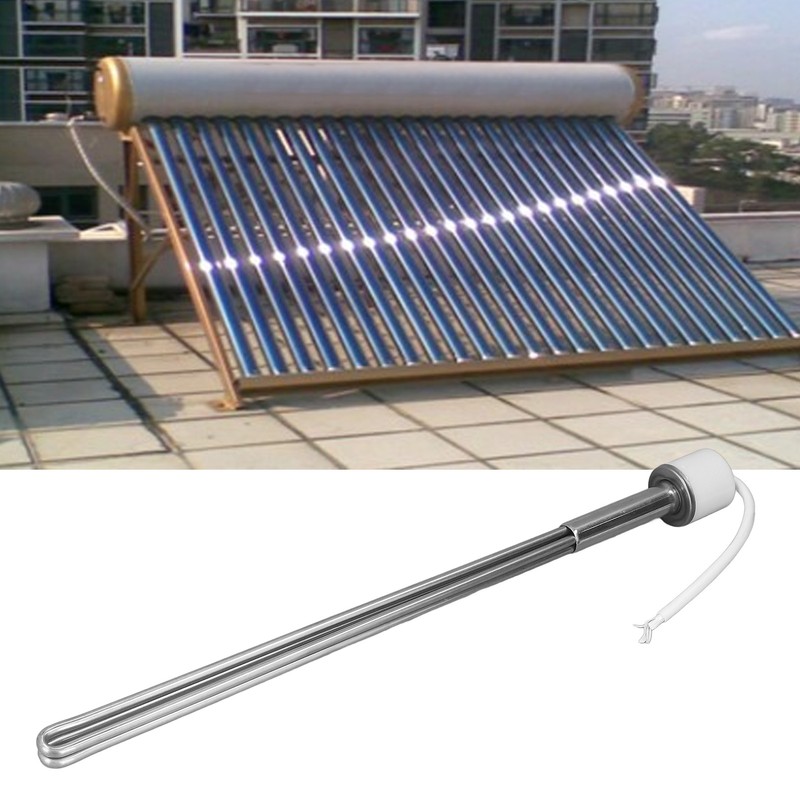 Immersion Water Heater Limescale Proof 3000W Stainelss Steel Solar Electric