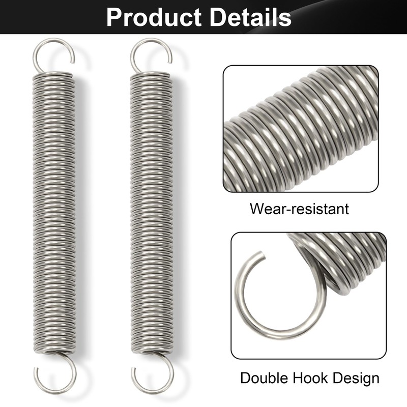 GUNGY Tension Springs with Hooks Stainless Steel Tension Spring Tension