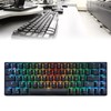 Wireless 2.4 G Mechanical Keyboard Black 68 Keys RGB Dynamic
