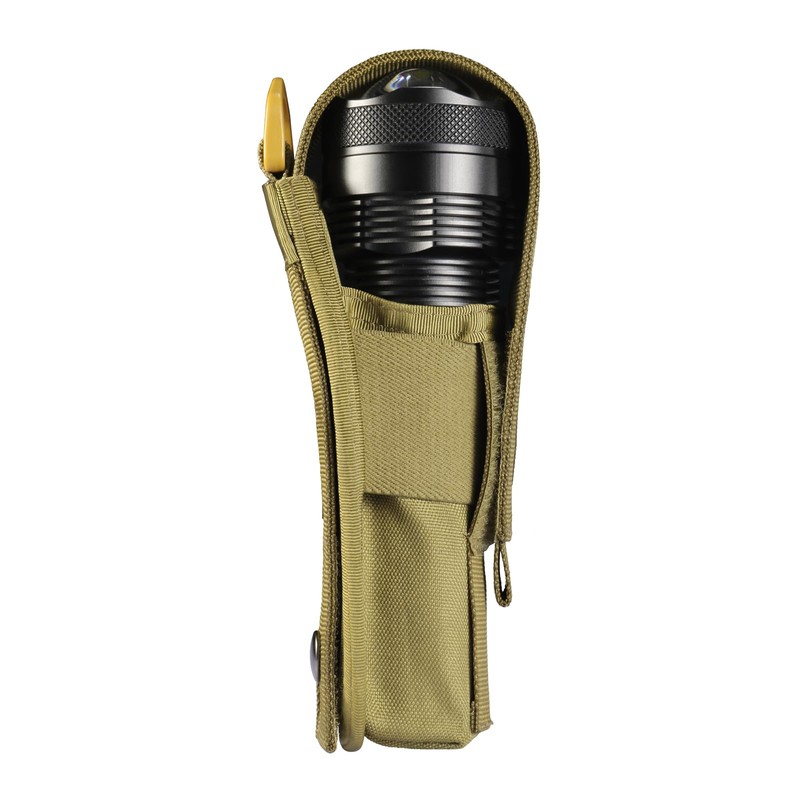 LIGHTFE Flashlight Holster Flashlight Holder Molle Torch Nylon Holster Pouch