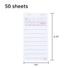 DGBDPACK Guest Check Pads EP-3616WP-1 (10 Pads), Total 500 Sheets