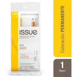 Issue Professional Coloración Color Pack Con Keratina 1a Negro Azula Issue