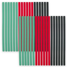 MIJOMA Set of 36 Papilot Rollers - Flexible Flex Curlers for Curly Hair, Hairdressing Supplies 250 mm x Diameter 10 mm, Multicoloured, Easy to Use, for All Hair Types, Curls without Heat Damage