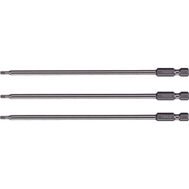 VEGA 2.5mm Hex Power Bits. Professional Grade ¼ Inch Hex Shank, Long Length 2.5mm HEX, 6 Inch Power Bits. 1150H025A-3 (Pack of 3)