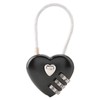 Code Padlock, Couple Padlock, Mini Heart-Shaped Hall Locker Durable Portable