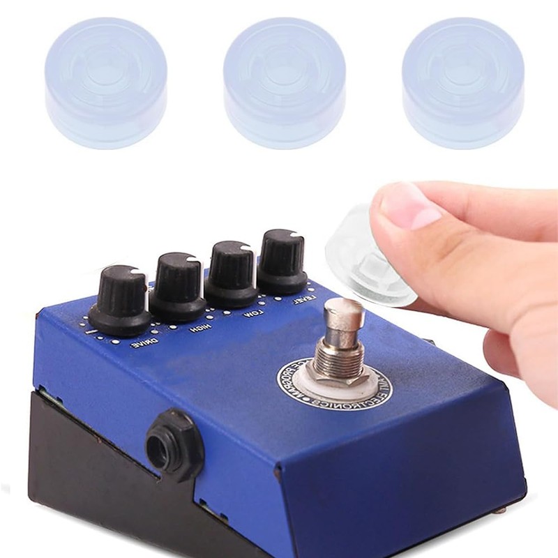 FUNNTY 20 Pcs Guitar Effects Pedal Footswitch Toppers, Guitar Effects