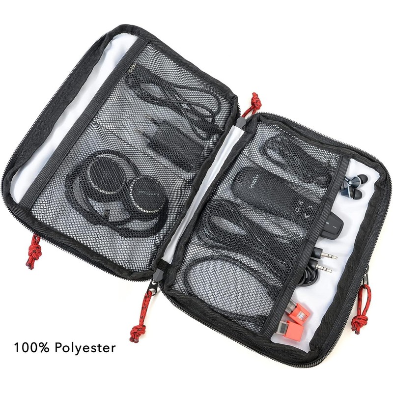 Troika Business Tech BBG64/GY Pouch 2 Cable Bag for Electronic