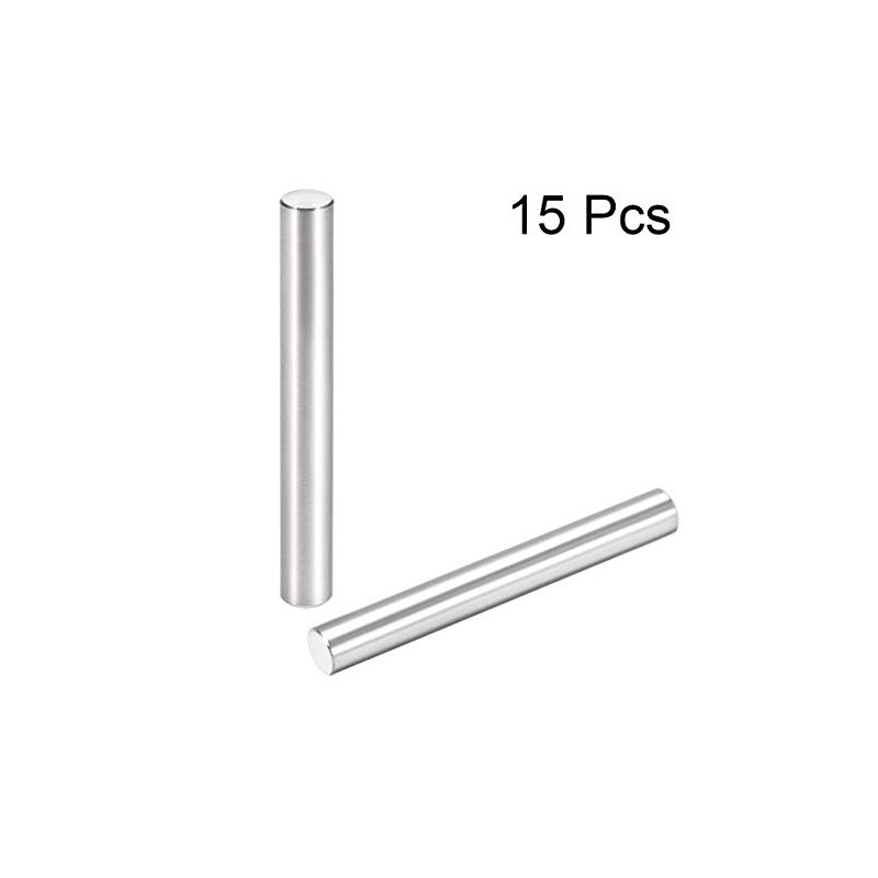 sourcing map 15Pcs 6mm X 50mm Dowel Pin 304 Stainless