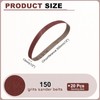 HARFINGTON 1/2 x 12 Inch Sanding Belts, 20 Pcs 150