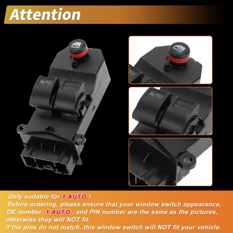 SWITCHRISE 1AUTO Power Window Switch for Honda Element 2003-2011 No.35750SCVA01ZA/DS2385/1S3983