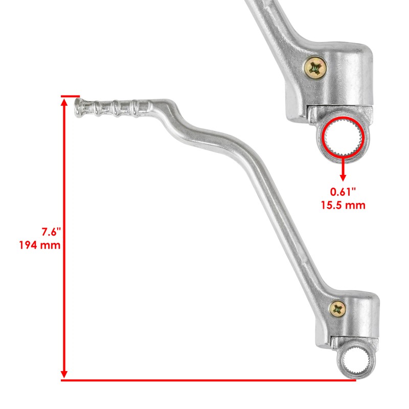 Caltric Kick Start Lever Pedal for Yamaha YZ250 YZ 250